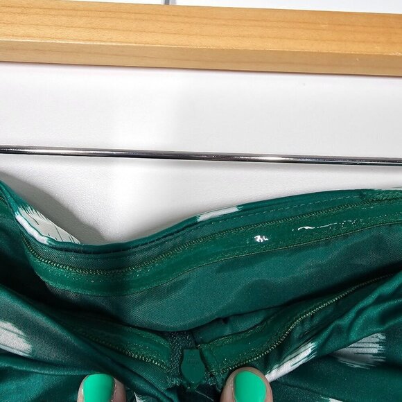 Hutch Polka Dots Strapless Pleated Blouse Back Zip Tie Back Stretch Womens 6 NWT - Picture 11 of 16